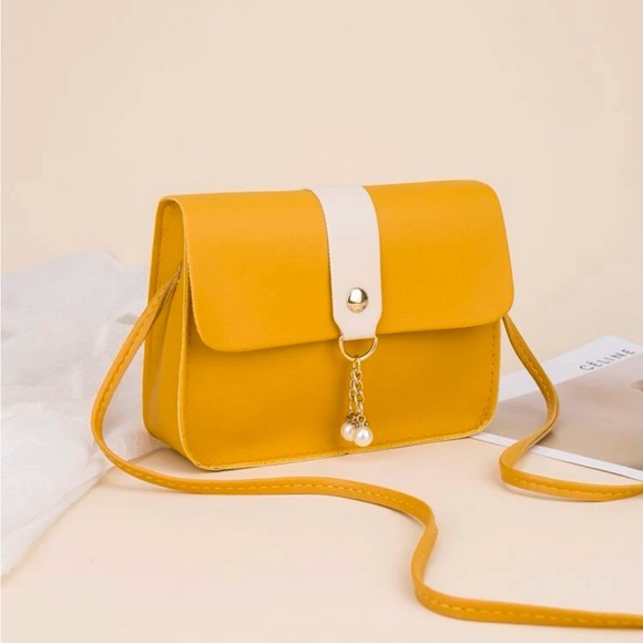 ⚠️Clearance Yellow Mini Color Block Crossbody Bag - Picture 2 of 5